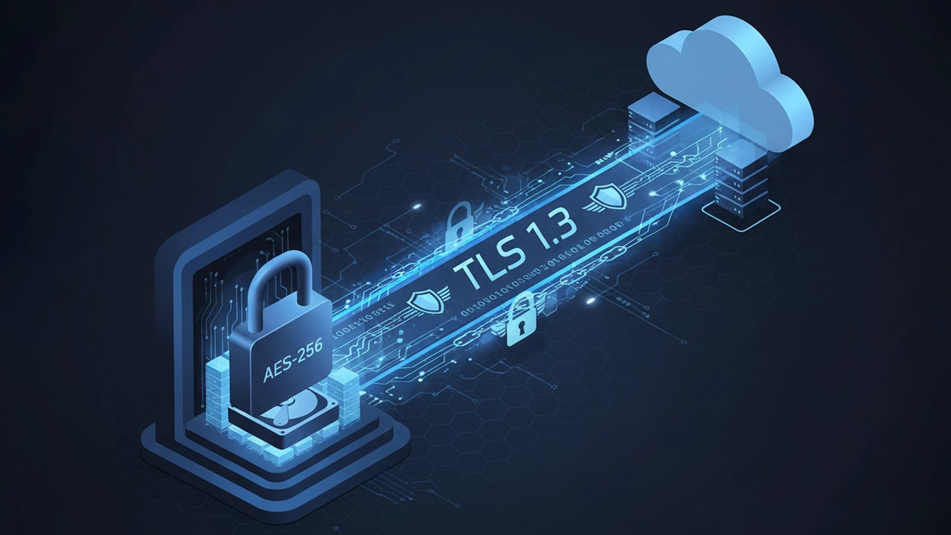 AES-256 & TLS 1.3 Encryption